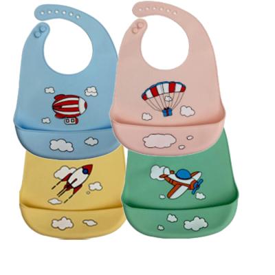 China NEW silicone baby bibs/antibacterial disposable soft baby bandana bibs/silicone animal bib for sale