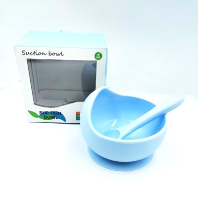 China BPA Free New Product Food Grade Silicone Suction Cup With Spoon for sale