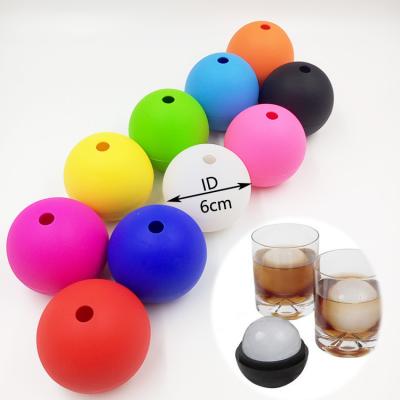 China Viable Factory Wholesale King Size Bpa Free Grainy Flexible Silicone Ice Ball Maker Mold for sale