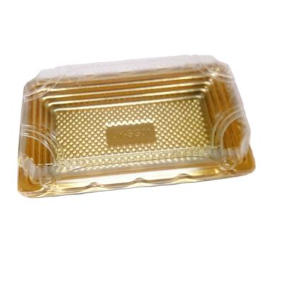 China JY-SG01 Eco-Friendly Disposable Caterer Plastic Box Sushi Square Food Containers With Clear Lip Plastic Tray 800sets Package for sale