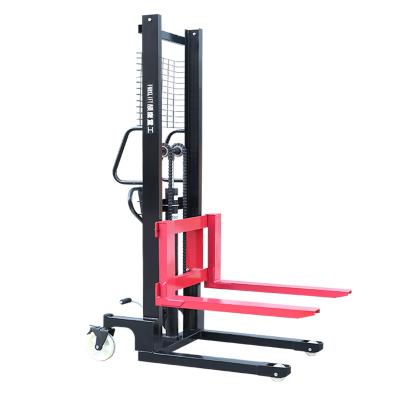 China 1200kg/1500kg Pallet Stacker Customization Easy Mobile Electric Forklift Operator Work for sale