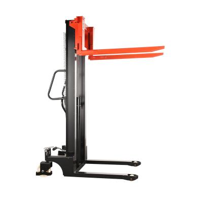 China ucuz Easy Movable Solid Durable Forklift Lifter Stacker Customization Hand Pallet Stacker for sale