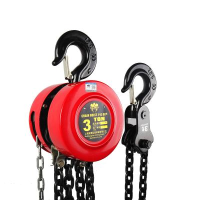 China Easy Movable Solid Durable Hoist Chain Hoists 3t Wheel Customization Hand Chain Construction Hoist for sale