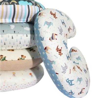 China European and American style HOT sales 100% cotton baby playing support U shape baby feeding nursing pillow for sale