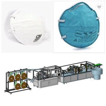 Китай N95 cup mask Semi automatic production-line  Cup Type Respirator (Mask) Production Line продается