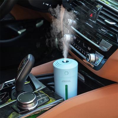 China RV Ultrasonic Cool Mist Humidifier Mini 280ml Humidificador USB Portable Air Humidifier With Night Lamp for sale