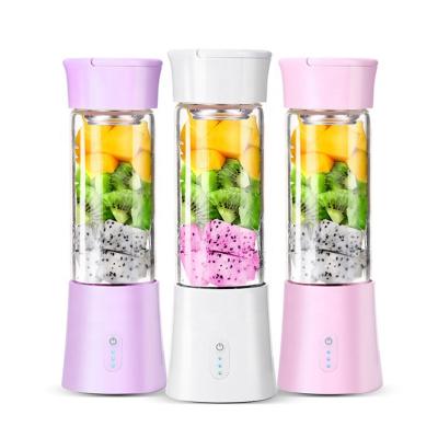 China 380ml Outdoor Usb Mini Portable Rechargeable Licuadora Portatil Blender Electric Blender Hand Juicer Bottle Home Kitchen for sale