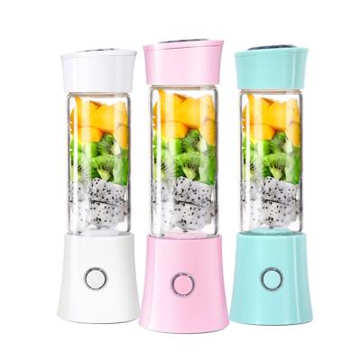 China Outdoor Portable Electric Fruit Juicer 480ml Usb Machine Rechargeable Mini Bottle Juicing Blender Sports for sale