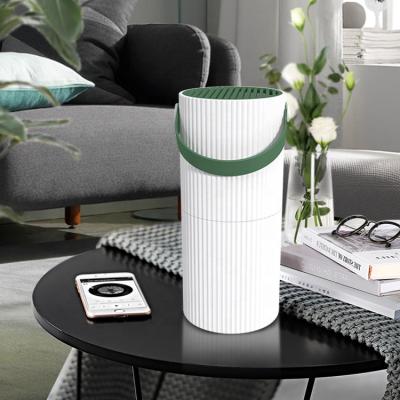 China OEM Mini Household Portable Hotel Air Cleaner with USB Cable Charging Smart Home Desktop HEPA Filter Car Plasma Desktop Air Purifier for sale