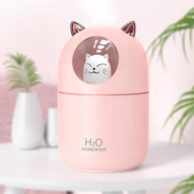 China OEM Mini Ultrasonic Humidificador Evaporative Steam USB Small Cat Portable Cool Mist Household Humidifier for sale