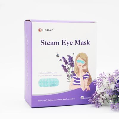 China Fashionable Hot Disposable Hot Eye Mask Steamer Eye Mask Heating Protection Spa for Eye Pain Relief Patch OEM for sale