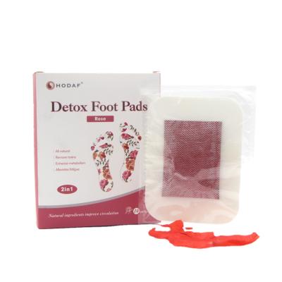 China 2 in 1 CE 6.5*8cm Ginger Detox Foot Patch Relax wooden detox foot patch worm for sale