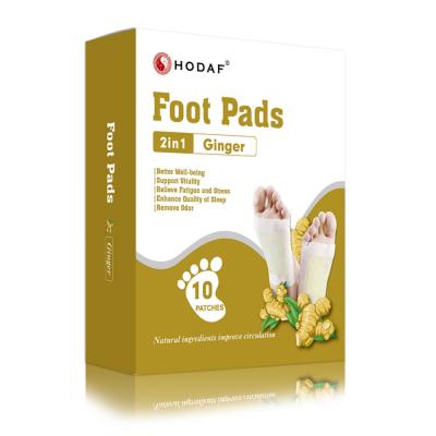 China Natural Herbal Thin Foot Patch Vinegar Wooden Foot Patch Detox Bamboo Toxins Detox Plaster Natural Herbal Slim Foot Patch for sale