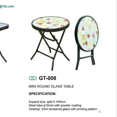 China Easy Carrying RECTANGULAR GLASS TABLE SPECIFICATION ROUND GLASS TABLE for sale