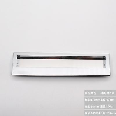 China Modern Zinc Alloy Kitchen Hidden Handle Cabinet Pull Chrome Furniture Knobs Best Quality Hardware for sale