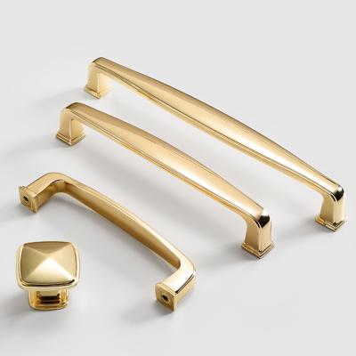 China Malaysia Modern Cabinet Door Handle, Cabinet Drawer Handle Pulls K Gold 128mm 320mm Cupboard Handle for sale