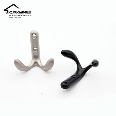 China Sustainable Pearl Nickel Double Hook Clothes Hook Bathroom Hook for sale