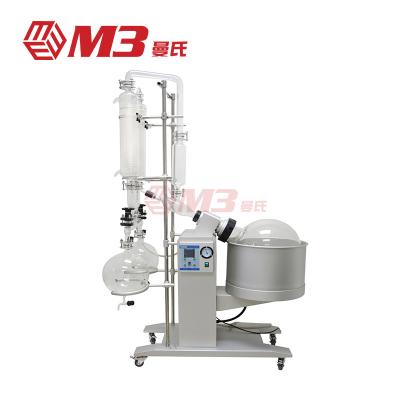 China Industrial Borosilicate Glass3.3 M3 Rotary Evaporator 10L-50L Evaporation Instrument Rotary Pump And Chiller Wiped Film Glass Molecular Distillation for sale