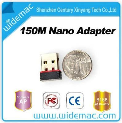 China LAPTOP Mini USB Realtek 8188CU Adapter Nano Card / Mini Wifi Adapter / Wireless USB Dongle (SL-1501N) for sale