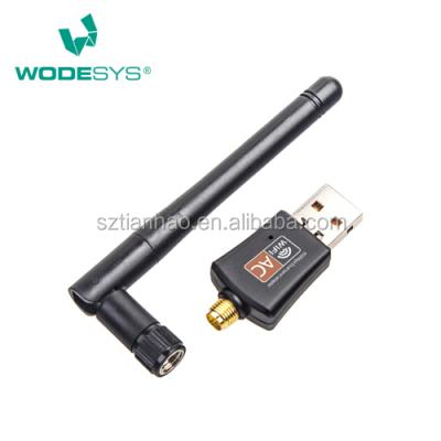 China Skybox 802.11AC 600Mbps USB WiFi Desktop and Laptop Dual Band Network Adapter with RTL8811AU Chipset for sale