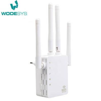 China 1200Mbps WiFi Extender, Digital Wireless Internet Booster Dual Band Wi-Fi Repeater (5G+2.4G) with Long Range High Gain Antennas WD-R1200U for sale