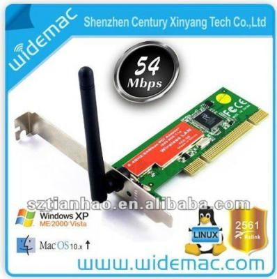 China Desktop 802.11N 54M PCI RADIO LAN CARD, with fixed antenna for sale