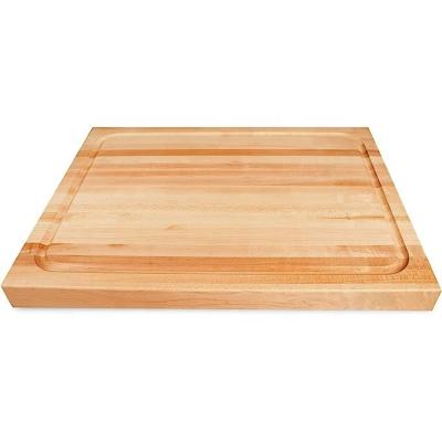 China Sustainable Kitchen Large and thick Rubber wood Cutting Board Chopping Blocks Butcher Block Large Kitchen Solid wood OEM&ODM Support for sale