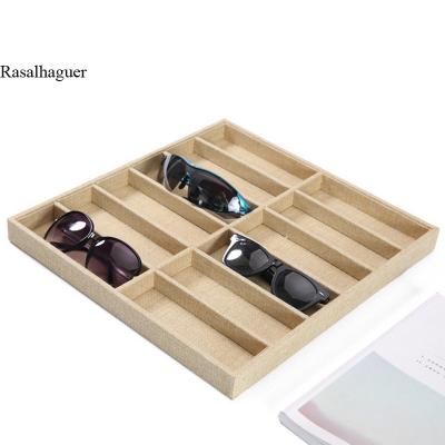 China Jewelry Store Display Or Promotional Good Quality Sunglasses Luxury 4 Grids Sunglasses Shipping Boxes Home Dressing Table Display Box for sale