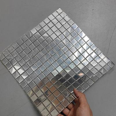 China 304 Stainless Steel Modern Metal Mosaic Self Adhesive Mirror Mosaic for sale