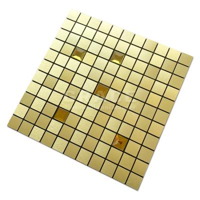 China New Top Grade Zero Trend Hotel Cheap Price ACP Metal Mosaic Glass Tiles for sale