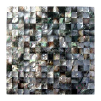 China Modern Square Cut Shell Mosaic Tiles Pearl Shell Abalone Shell Mosaics for sale