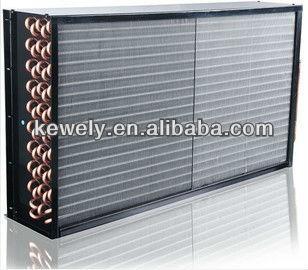 China Refrigeration parts copper tube air cooled condenser for bitzer/ copeland compressor for sale