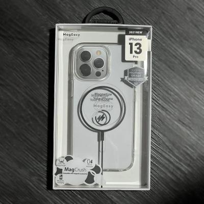 China Shockproof Transparent Magnetic TPU+PC Shock Proof Cover Device Case For iPhone 13 for sale