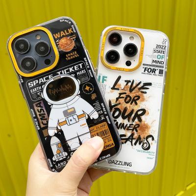 China Max Trend Astronaut Graffiti Shockproof Case 14 Cool Drop-Resistant Pro Phone Case For iPhone 14 Good Quality for sale