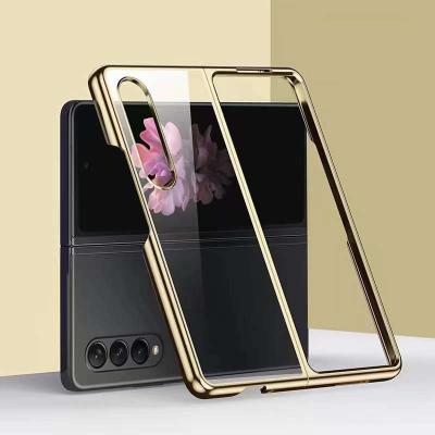 China Shockproof Ultra Thin PC Protective Hard Plated Case For Samsung Z Fold 4 for sale