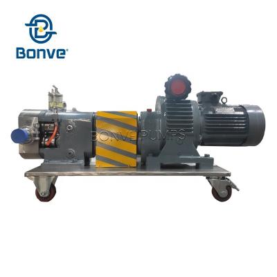 China Food and Beverage Industry Lobe Pump Manufacturers Stainless Steel Food Grade Sanitary Self-Lubricating Pump for F&B Food and Beverage Dairy Industries for sale