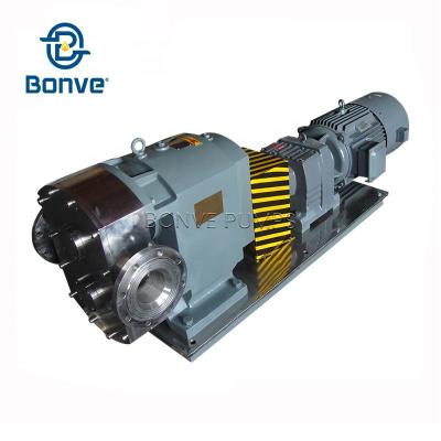 China Chemical industry high vacuum rotary lobe pump cam rotor chemical pump with Tri-wing rotors and durable mechanical seal for sale