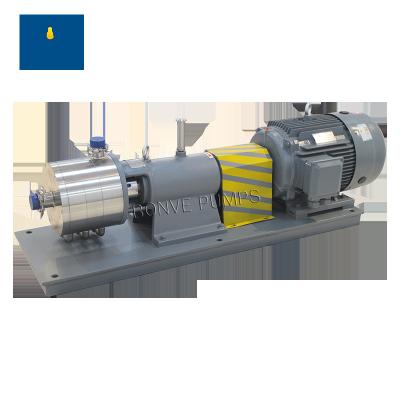 China Bonve SS304 316 Liquid 316L CE Approved High Shear High Speed ​​Inline Homogenizer Emulsifying Pump For Food Chemical Industry Products for sale