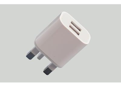 China ABS 5V 2.1A Samsung Cell Phone Charger Dual USB Wall Adapter for sale