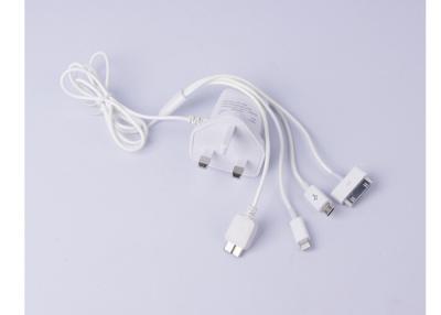 China UK Plug Travel Cell Phone Charger 5V 1A USB Adapter with MICRO v8 i4 / i5 cable for sale