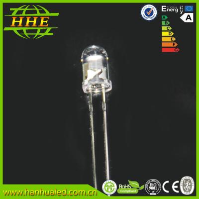 China Round Water Clear Red Color Dip 5mm LED Diode With 58.5mm Long Pins for sale