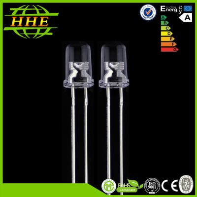 China 3,0 Volt - Diode 3.6v 20mA 6500k 5mm LED, Weiß LED der runden Form 5mm für LED-Anzeige zu verkaufen