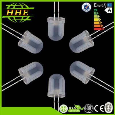 China Zuivere Witte Ronde 10mm LEIDENE Dioden voor benedenlicht, 3.0volt - 3.6v 20mA Te koop