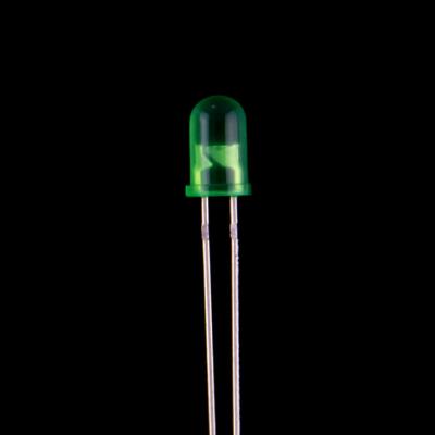 China Tauchen Sie gelbliche Diode LED 5mm LED - grünes 3.0-3.4V 20mA für Ampel-Gebrauch ein zu verkaufen