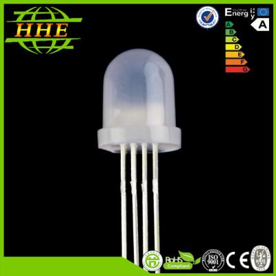 China 4 Pins RGB LED Diode 8mm Dip Type 20mA Common Anode for Spectacular Sign for sale