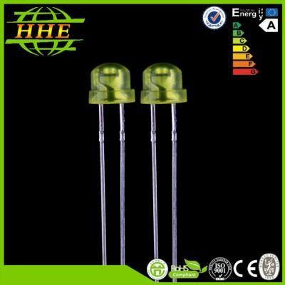 China InGaN/GaAsp Diode 590nm - 595nm, ¢4.8x4.4mm des Chip-Gelb-LED der Lampen-5mm LED zu verkaufen