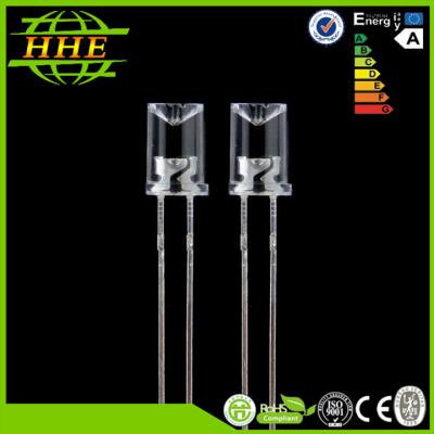 China 520nm - konkave 5mm LED Diode des freien Raumes des Wasser-530nm der Linsen-mit 120 Grad-Betrachtungs-Winkel zu verkaufen