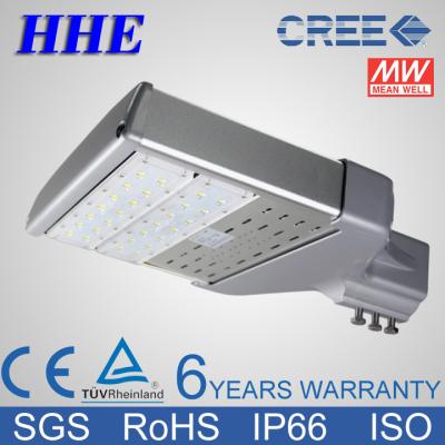 China 60W Cold white 6000K CREE LED Street Lighting Fixtures with Meanwell Driver for sale