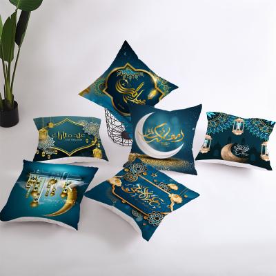 China Border Zhai New Moon Anti-static Pillow Case Office Cushion Cover Living Room Sofa Sofa Decorative Pillowcase Green Blue for sale