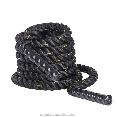 China Durable Strand Twisted Polyester Factory Hot Sale Battle Rope Training For Sale for sale